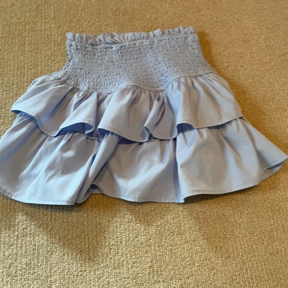 Girls 11-12 Light Blue Skirt With Attached Undershorts - Picture 2 of 7